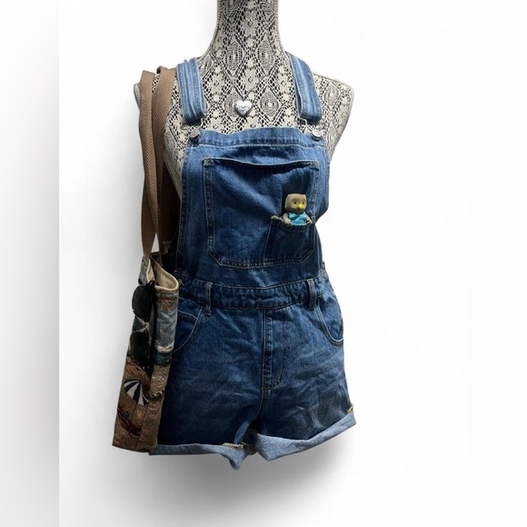 Forever 21 Light Blue Denim Overalls - Picture 1 of 6